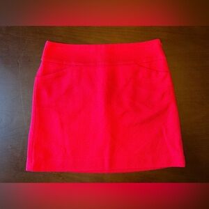Ann Taylor loft womens pink fully lined mini skirt. Size 2.